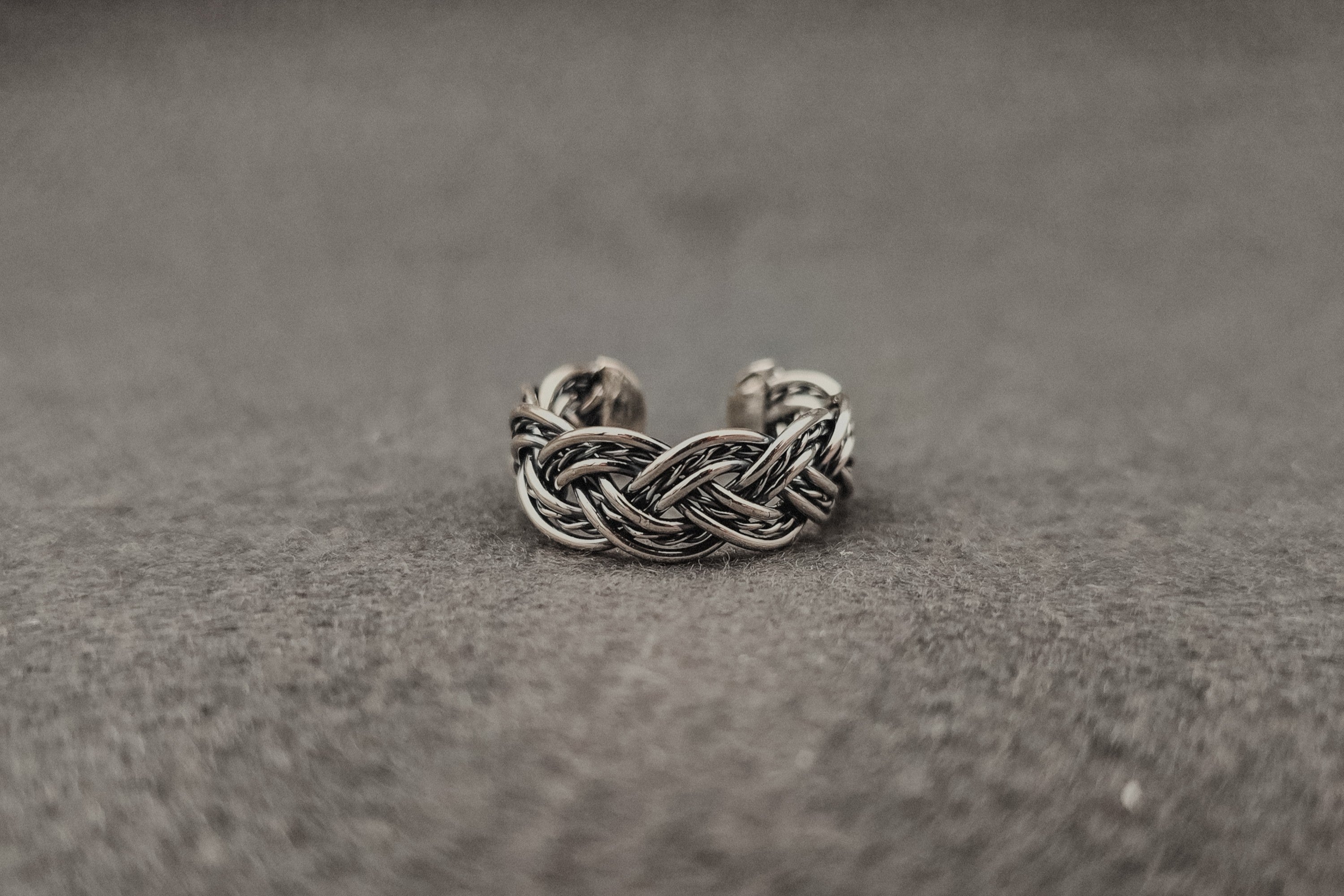 Geflochtener Silberring