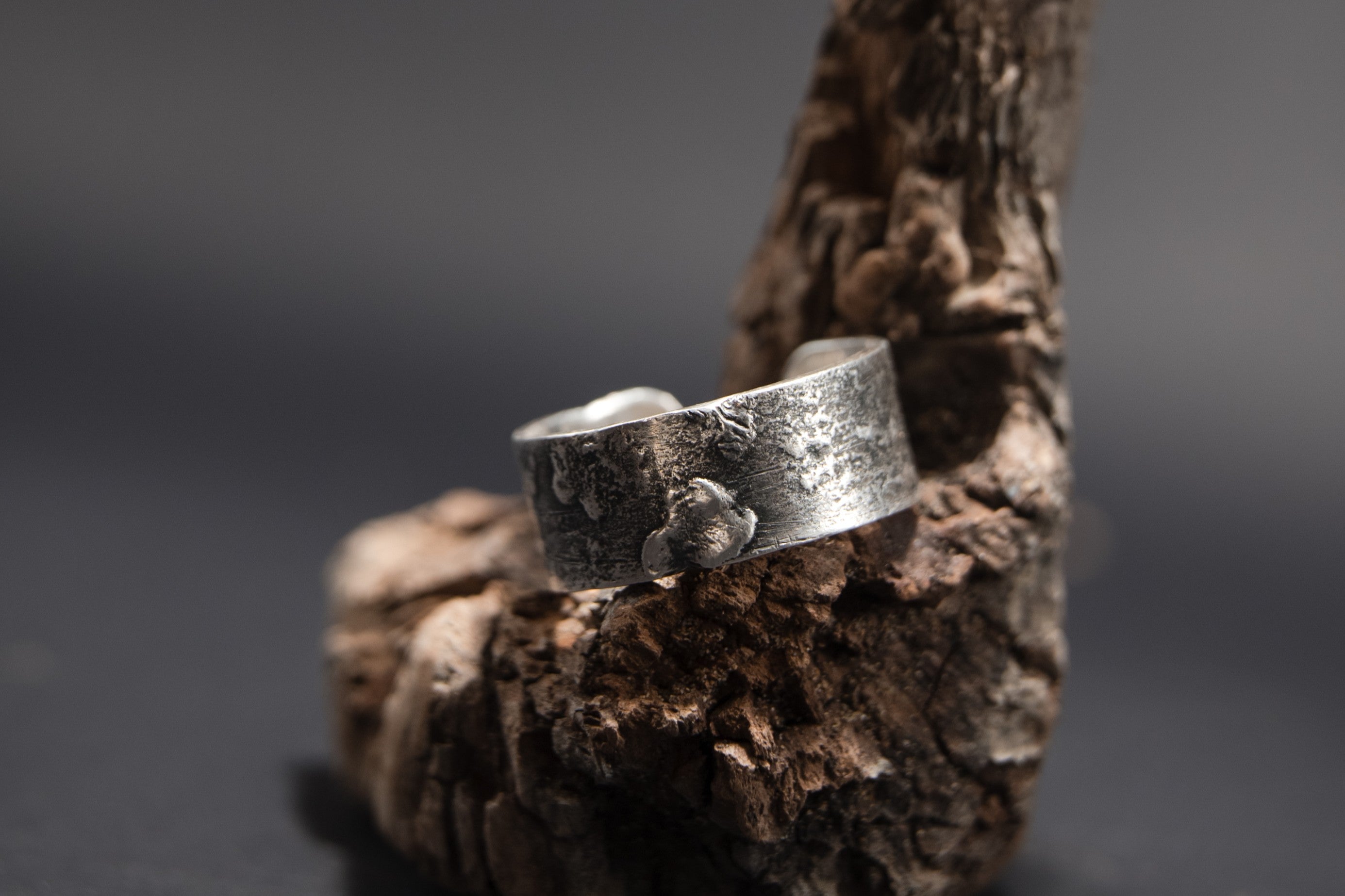 Geschmorter Silberring