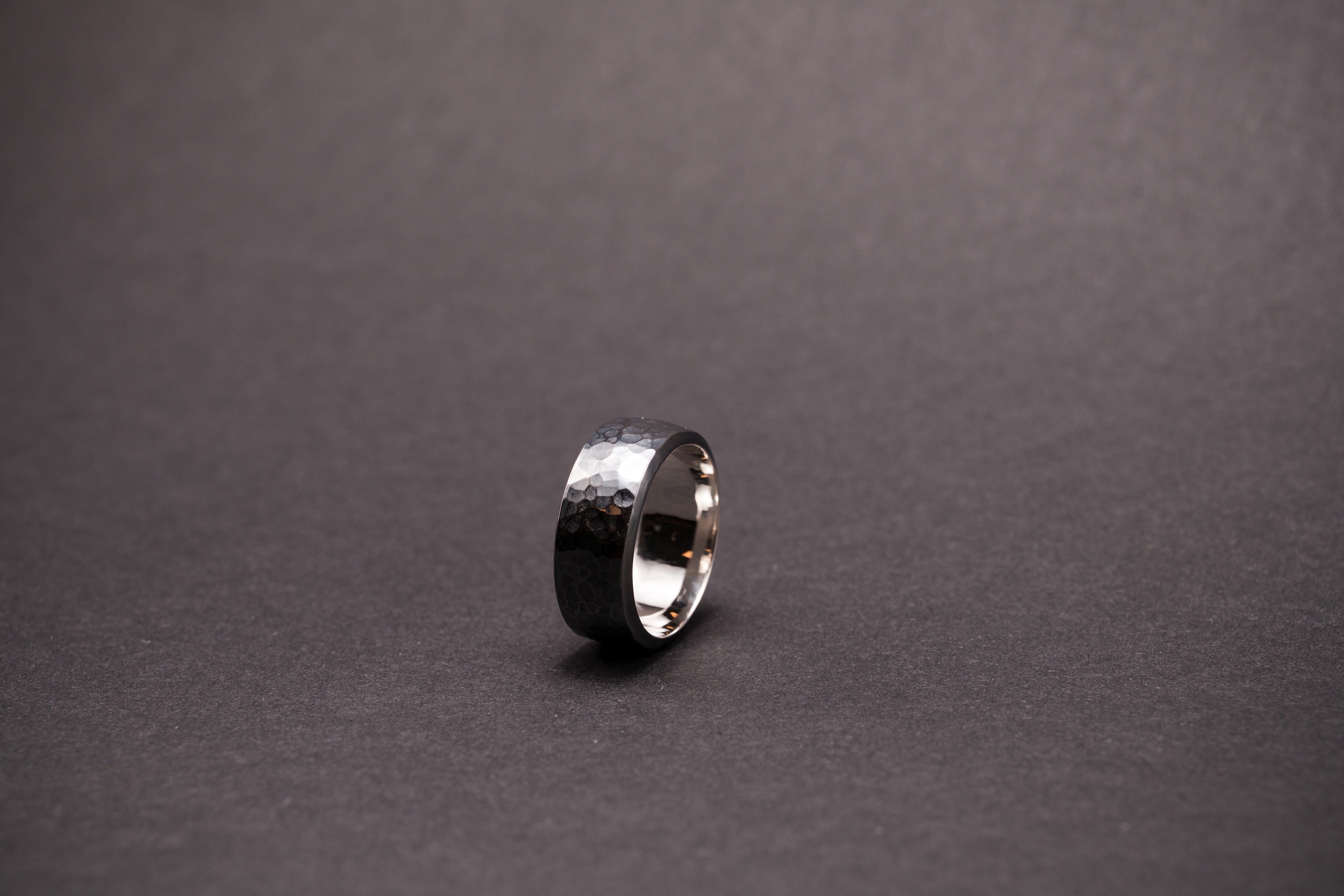 Geschmiedeter Silberring