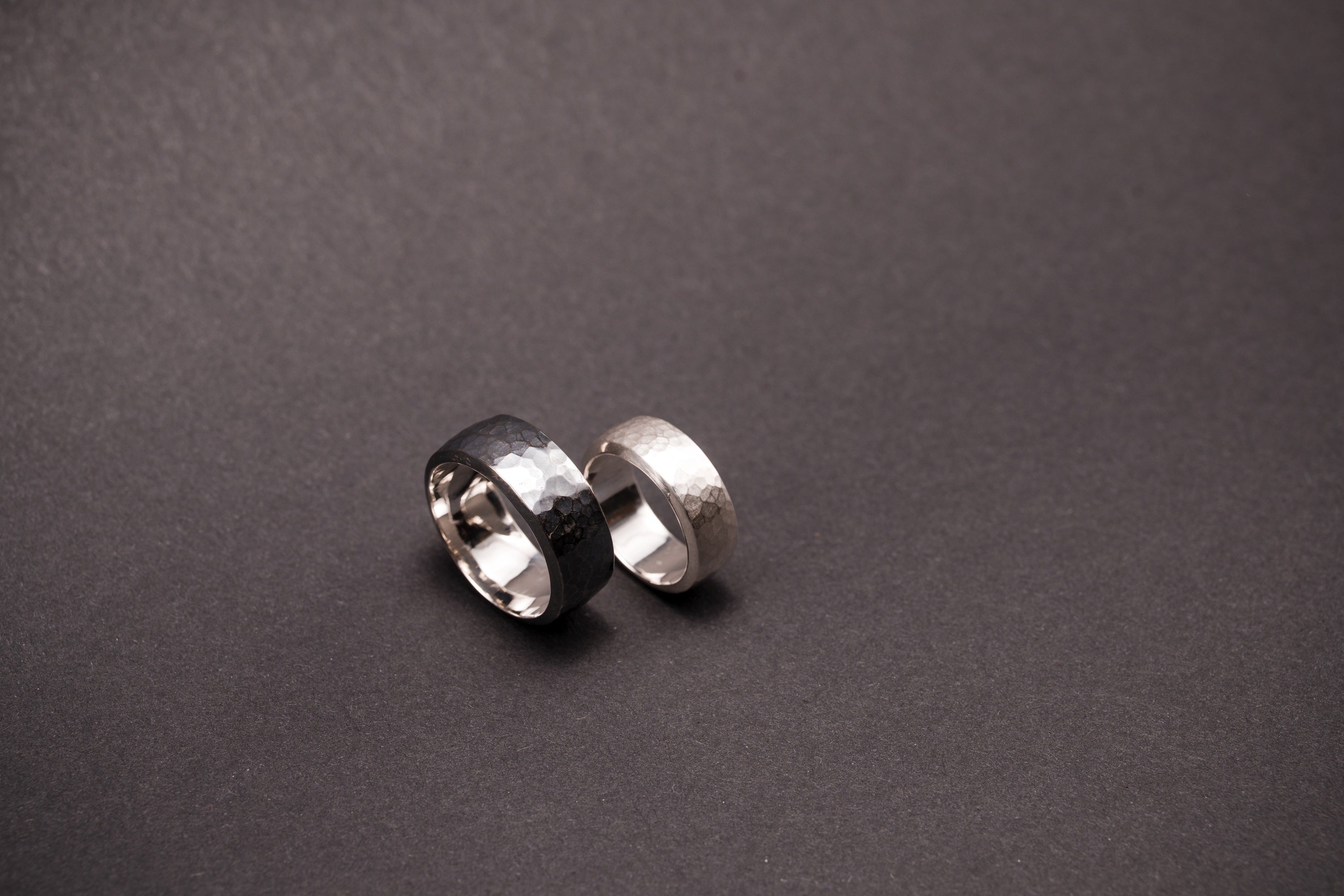 Geschmiedeter Silberring