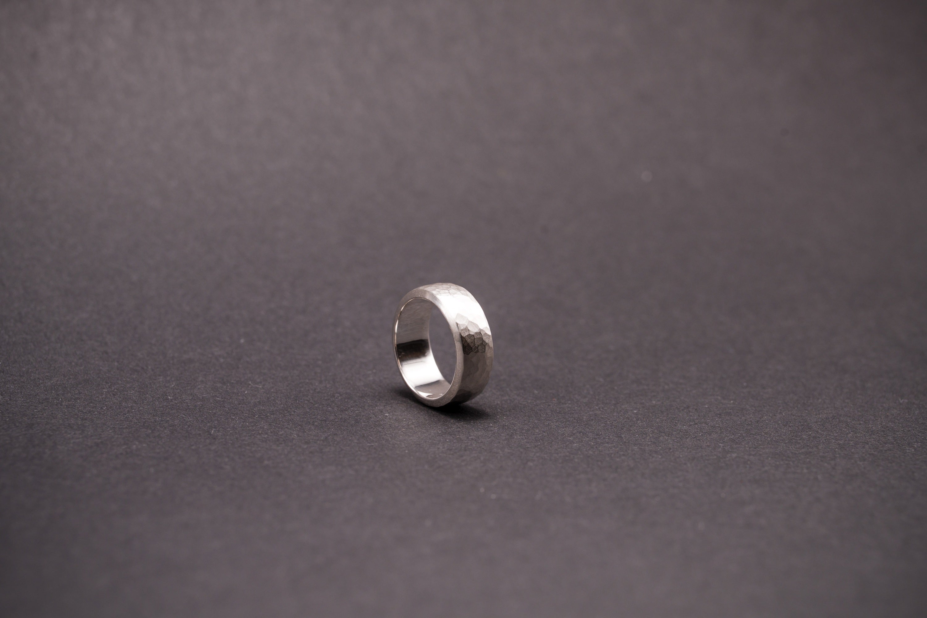 Geschmiedeter Silberring